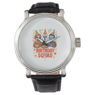 Halloween Birthday Squad Creepy Clown Ghost Zombie Watch