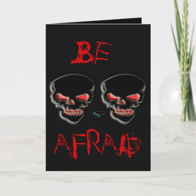 Halloween birthday template card - customize (Front)