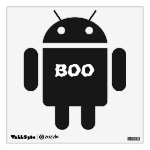 Halloween black and white spooky cute wall decal