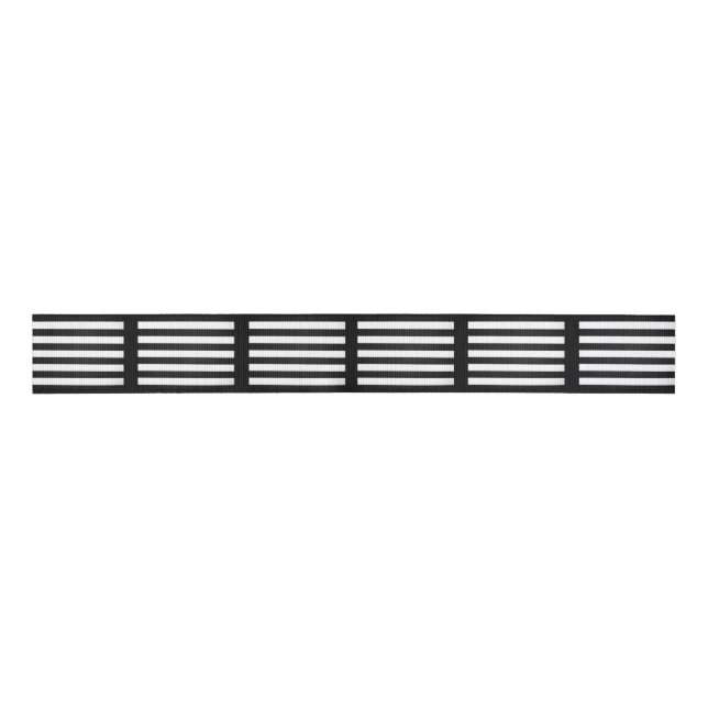 Halloween Black and White Striped Ribbon (Front)