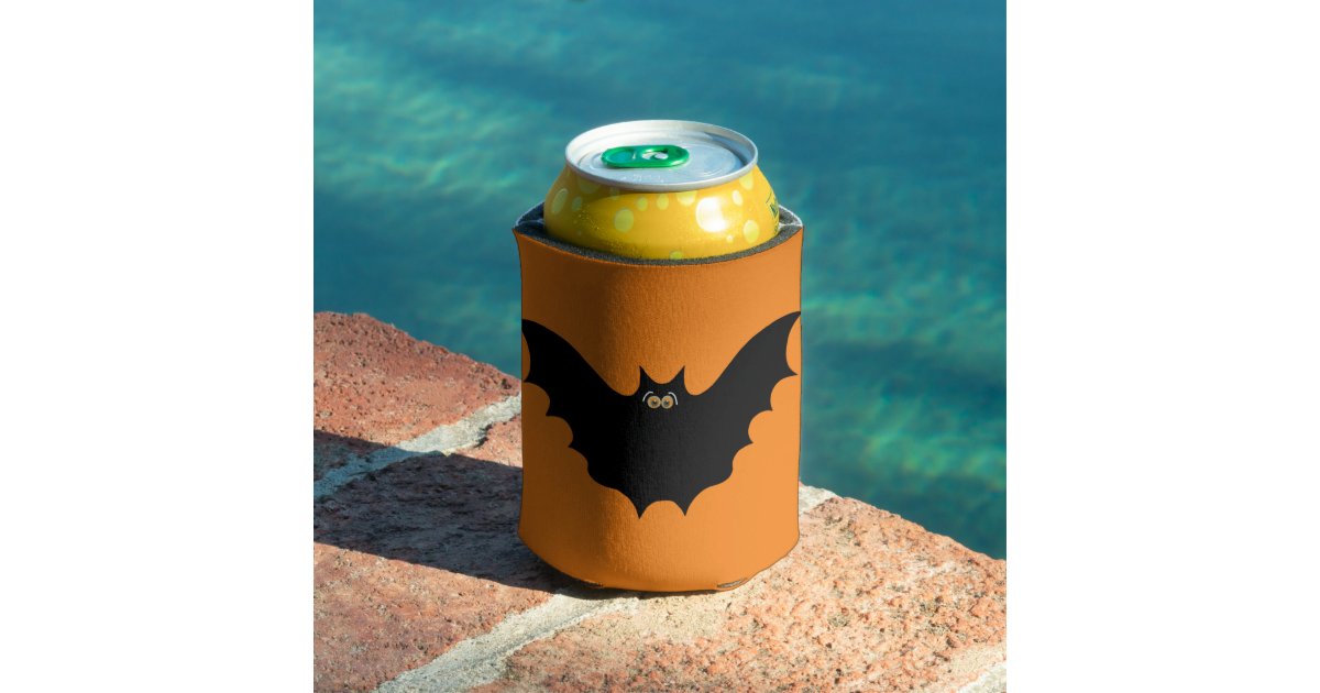 Halloween Sleeves Koozies for Cans Drink Cooler Black Bat Party Beer Cover