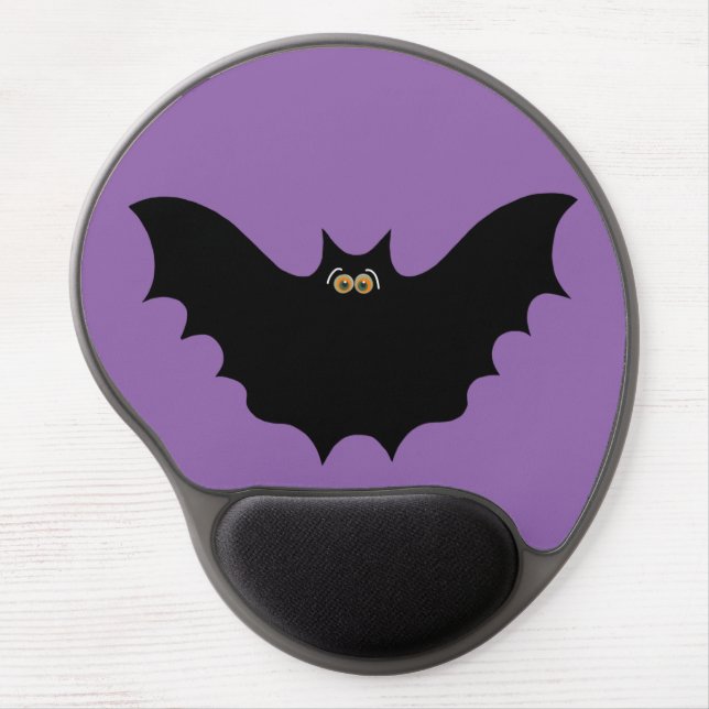 Halloween Black Bat Gel Mouse Pad (Front)