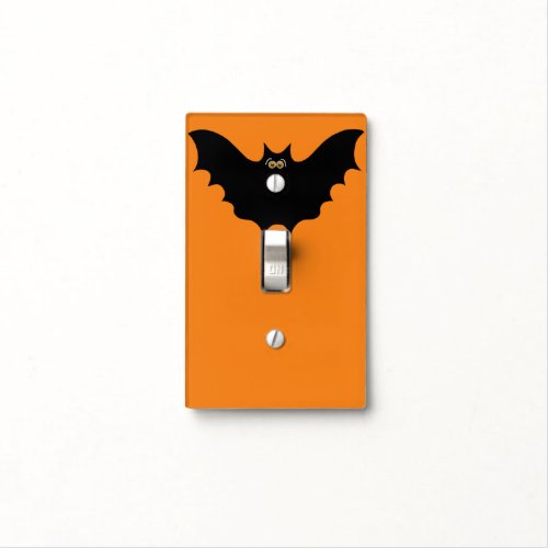 Halloween Black Bat Light Switch Cover