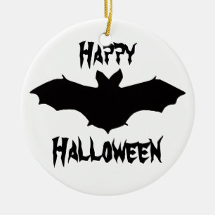 Halloween Black Bat Ornament