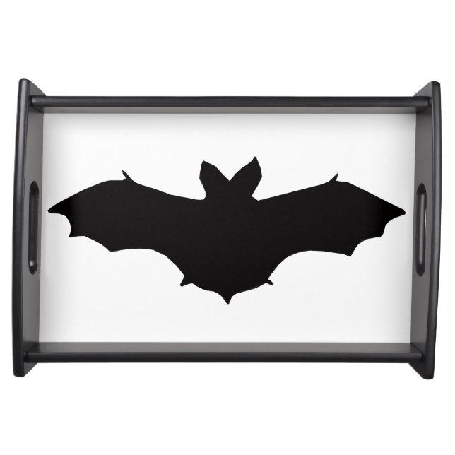 Halloween Black Bat Serving Tray (Front)