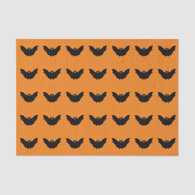 Halloween Black Bat Tissue Paper (Front)