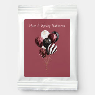 Halloween Black Burgundy Balloons Clown Hot Chocolate Drink Mix