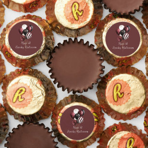 Halloween Black Burgundy Balloons Clown Reese's Peanut Butter Cups