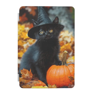 Halloween Black Cat and Pumpkin iPad Mini Cover