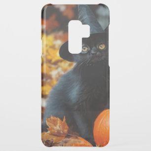 Halloween Black Cat and Pumpkin Uncommon Samsung Galaxy S9 Plus Case