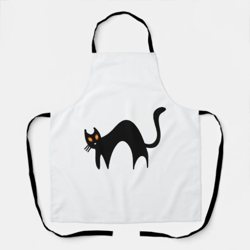 Halloween Black Cat   Apron