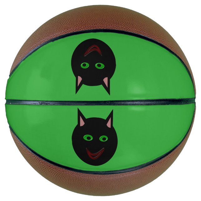 Halloween Black Cat Basketballs (Front)