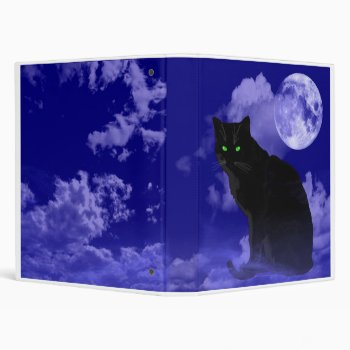 Halloween  Black Cat Binder  Album Binder by DesignsbyLisa at Zazzle