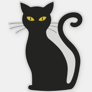 Cartoon Halloween Cat Stickers - 114 Results | Zazzle