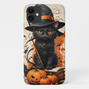Halloween Black Cat iPhone 11 Case