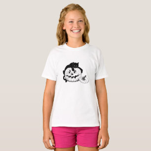 Halloween Black Cat - Childrens T-Shirt