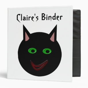 Halloween Black Cat Custom Binder