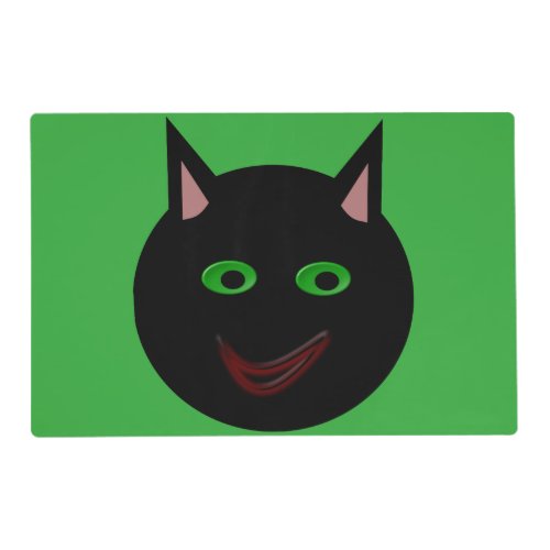 Halloween Black Cat Custom Placemat