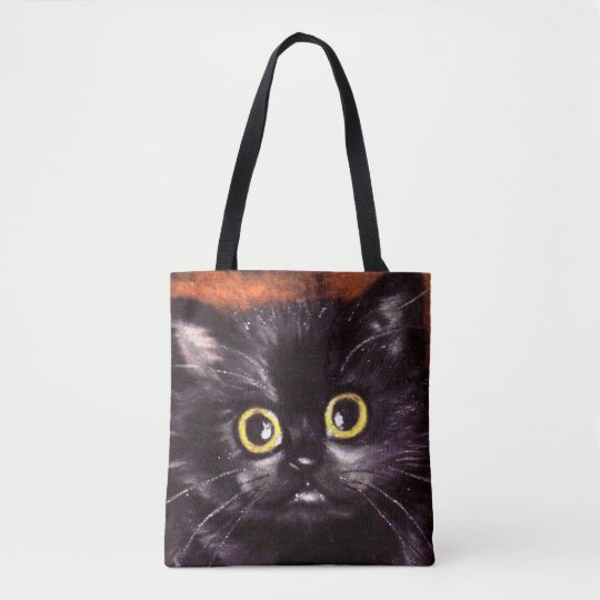 Halloween Black Cat Dracula Trick-Or-Treat Bag | Zazzle.com