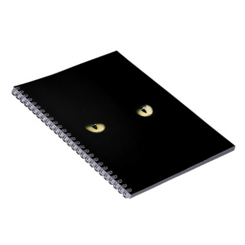 Halloween Black Cat Eyes Notebook