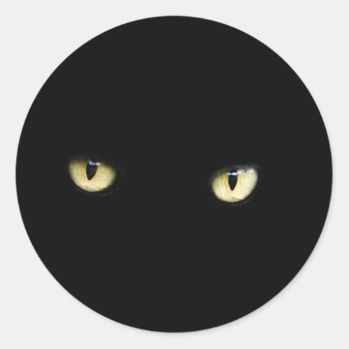 Halloween Black Cat Eyes Sticker