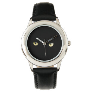 Halloween Black Cat Eyes Wrist Watch