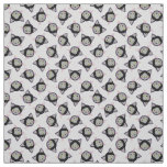 Halloween Black Cat Face Pattern Fabric