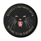 Halloween Black Cat Hissing Fun Slogan Paper Plate