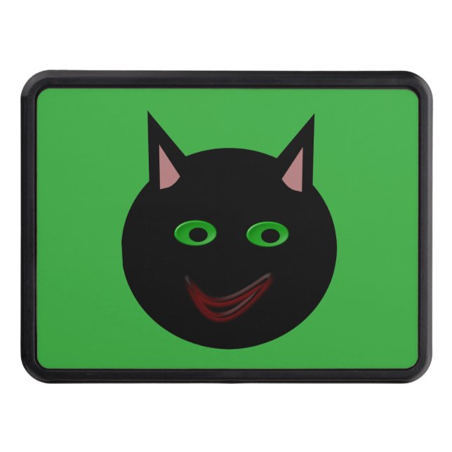 Halloween Black Cat Hitch Cover (Front)
