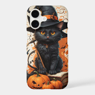 Halloween Black Cat iPhone 17 Case