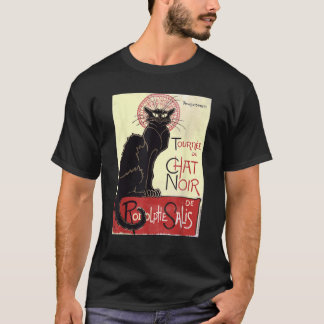 Halloween Black Cat Le Chat Noir Tournee French  f T-Shirt