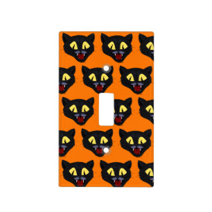 Halloween Black Cat Light Switch Cover