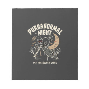 Halloween Black Cat Moon (2) Notepad
