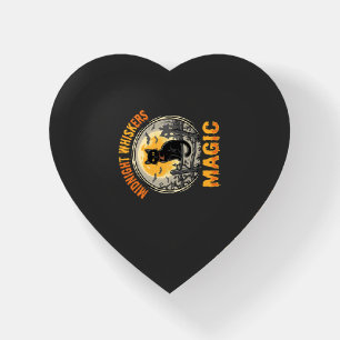 Halloween Black Cat Moonlight Magic Paperweight