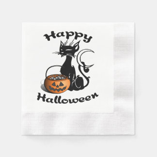 Halloween Black Cat Napkins