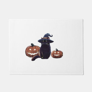 Halloween black cat Oversized T-Shirt Doormat