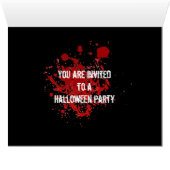 Halloween Black Cat - Party Invitation Card (Inside Horizontal (Bottom))