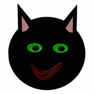 Halloween Black Cat Photo Sculpture