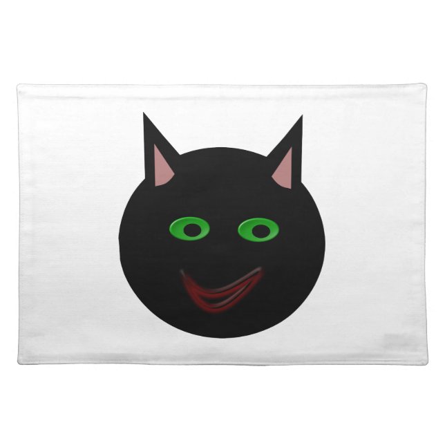 Halloween Black Cat Placemat (Front)