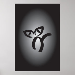 Halloween Black Cat Poster