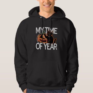 Halloween Black Cat & Pumpkin Saying  Jack O Lante Hoodie
