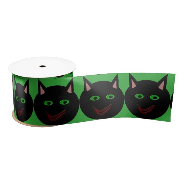 Halloween Black Cat Ribbon (Spool)