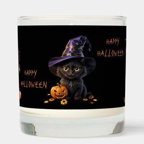 Halloween Black Cat  Scented Candle