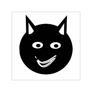 Halloween Black Cat Self Inking Stamp