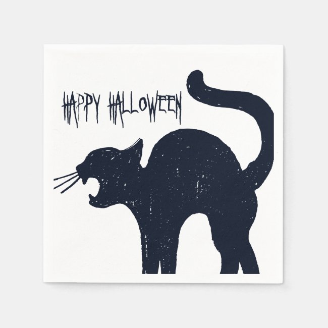 Halloween Black Cat Silhouette