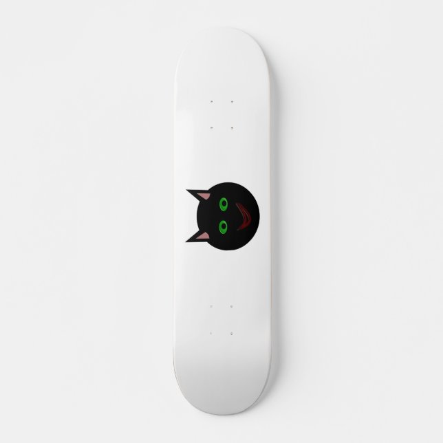 Halloween Black Cat Skateboard (Front)