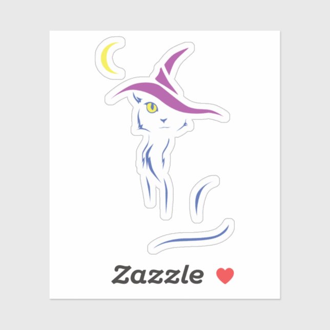 Halloween Black Cat Sticker (Sheet)