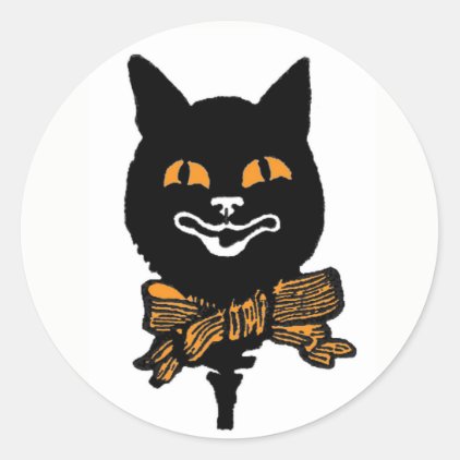 Halloween Black Cat Stickers