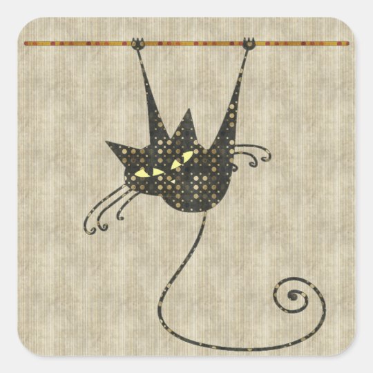 Halloween Black Cat Stickers