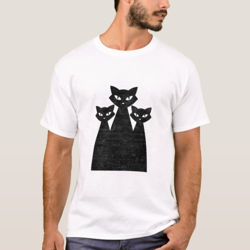 Halloween Black Cat T_Shirt